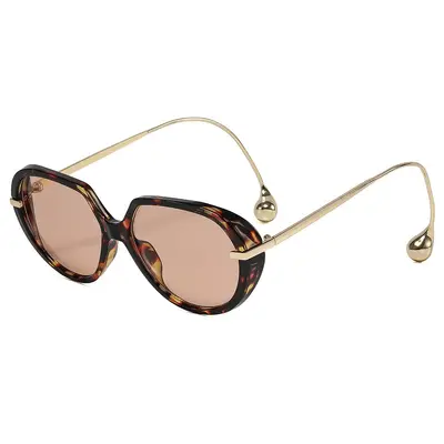 Women's Large-Frame Pilot Sunglasses, UV Protection, Slimming Design - 11