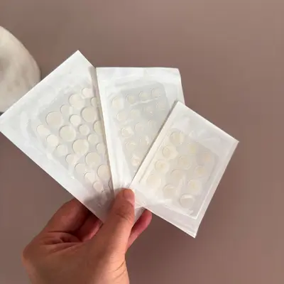 Transparent Round Hydrocolloid Acne Patches, Thin and Invisible, Multiple Sizes - 4