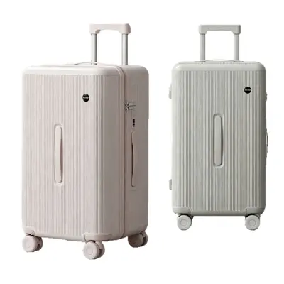 Yeni PC Anti-Burst Suitcase Puf Kutusu Max Büyük Kapasiteli Bavul 20 İnç Kabin Bavulu Kadın Ultra Hafif Çekçekli Bavul - 6