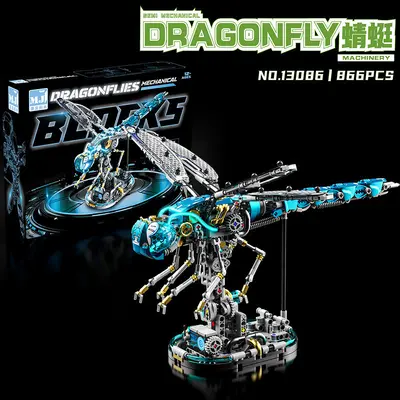 Mechanisches Bauset mit schwingendem Wal und Dinosaurier für Kinder - 13