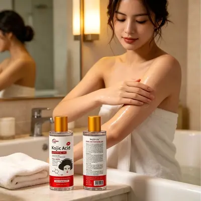 Turmeric Oil 200 ml with Mandelic Acid, Moisturizing Face and Body Massage Oil - 4