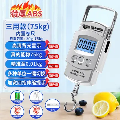 Kaifeng Taşınabilir Elektronik Terazi Portatif Yüksek Hassasiyetli Ev Bagaj Terazisi Kancalı Terazi Mini Küçük Kesin Yay Terazisi - 13