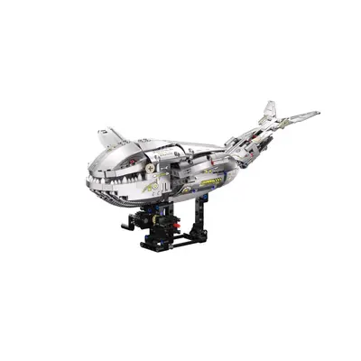 Mechanical Whale and Hammerhead Shark Remote Control Animal Model Building Block Toy