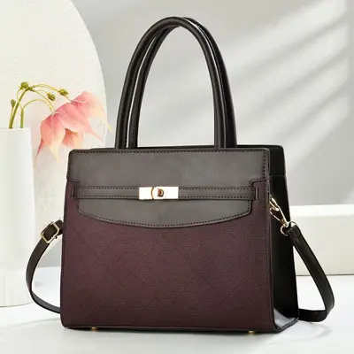 Luxury Large-Capacity Women's Handbag with Shoulder Strap for Commuting - 9