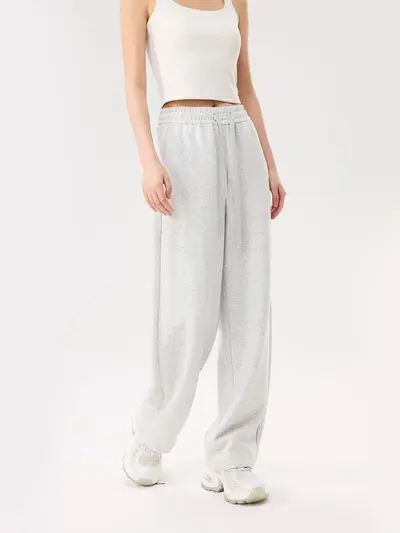 Women's Winter Casual Pants, Drawstring, Thick and Warm, Loose Fit