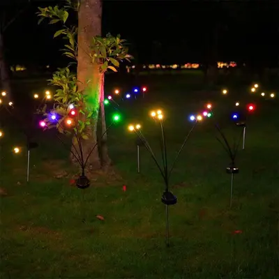 Solar Firefly String Lights, Waterproof for Garden and Camping - 8