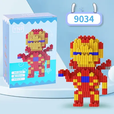 Children's Day Gift Cartoon Building Blocks Set, Small Particles, Educational Toy - 11