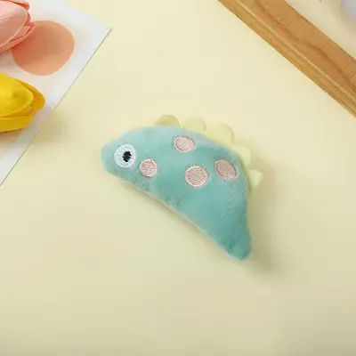Bite-Resistant Plush Cat Toy with Cartoon Design and Catnip - 11