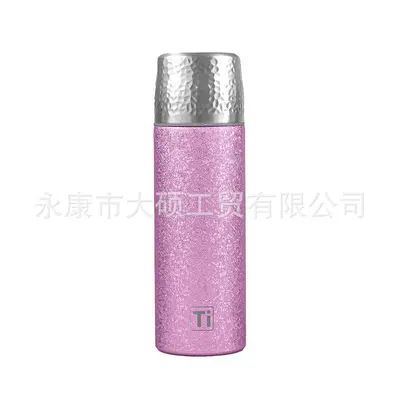 Titanium-Coated Double-Wall Insulated Tea Infuser Thermos Cup, Portable Outdoor Bottle - 7