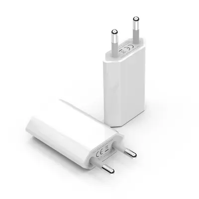 Yüksek kaliteli 5v1a şarj başlığı CE sertifikalı USB şarj cihazı Avrupa standardı dördüncü nesil evrensel duvar şarj kaynağı adaptörü
