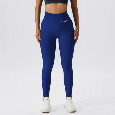 Youngla klassische Yogahose, nahtloser Strick, Fitnesshose für Damen - 8