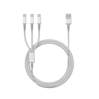 Apple/Android/typec 6A üç arada bir cep telefonu hızlı şarj kablosu, 1 ile 3 veri kablosu uygun, 120W hızlı şarj