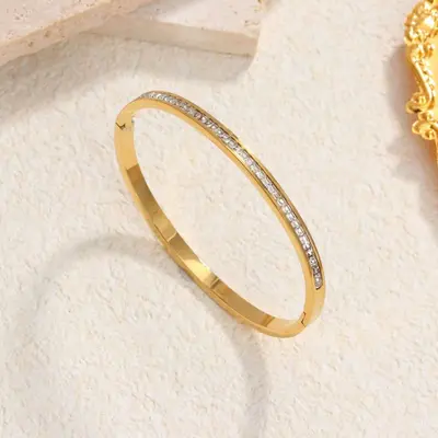 Titanium Steel Zircon Bracelet for Girls - 6