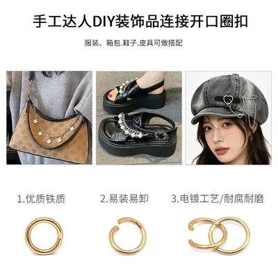 Iron 6-22mm Open Jump Rings and Clasps for Bracelets and Necklaces