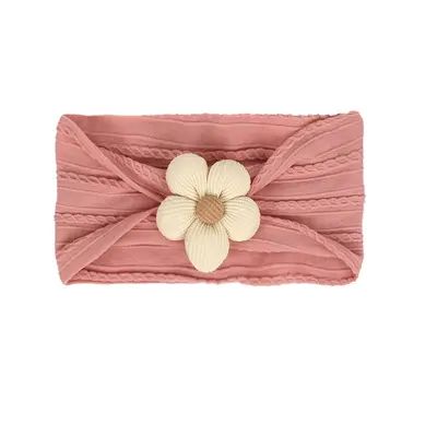 Children's Nylon Headband with Flower and Jacquard, High Elastic - 11