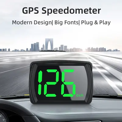 Fabrika Kaynağı HUD Başüstü Gösterge Y03 HUD Beidou GPS Araç Hız Göstergesi KM/MPH Sınır Ötesi Özel