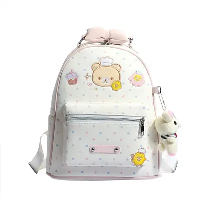 Cute Bear Backpack, Large Capacity, Lightweight, Women's School Bag - 6