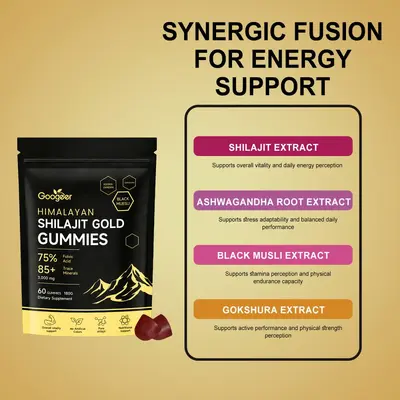 GOOGEER Shilajit Gummies for Energy Metabolism and Vitality