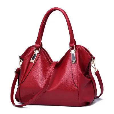 Große Damenhandtasche aus Weichleder, schlicht und elegant - 7