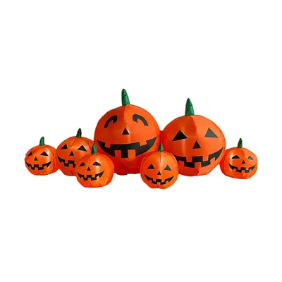 Inflatable Glowing Halloween Pumpkin Ghost Decoration - 8