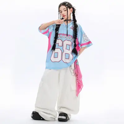 Girls' Jazz Dance Costume Set, Street Dance Performance Outfit