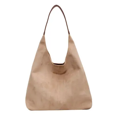 Women's Suede Tote Bag, Large Capacity, 2026 Autumn Winter Model - 10