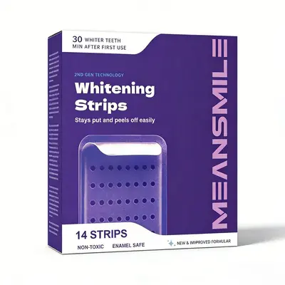【Schnelle Musterlieferung】Grenzüberschreitende Zahnaufhellungsstreifen Whitening Strips, langanhaltende Aufhellung und Fleckentfernung, OEM - 8