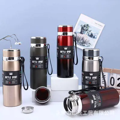 Large Capacity 316 Stainless Steel Insulated Bottle with Strap, Portable - 3