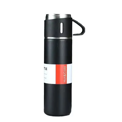 304-Edelstahl-Thermobecher mit 3 Deckeln und Geschenkbox - 6