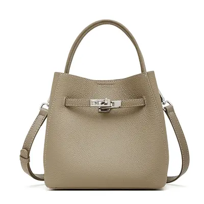 Damen-Eimertasche aus Vollrindleder, Modell 2026, Schultertasche - 7