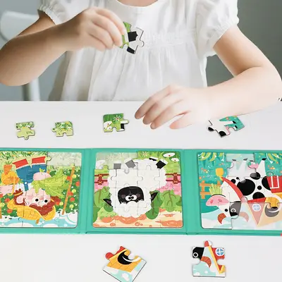 Magnetic Puzzle Educational Toy for Children Aged 3-6
