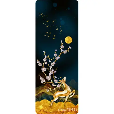 1,5 mm Wildleder Yogamatte, Naturkautschuk, Schweiß absorbierend, faltbar - 9