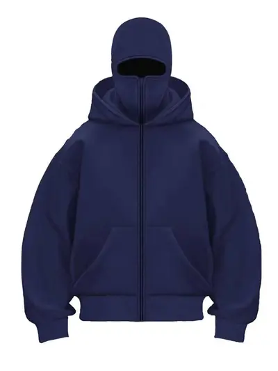 Sınır Ötesi İlkbahar Sonbahar Sezon Yeni Model Benzersiz Tasarım Çift Katmanlı Kapüşonlu Fermuar Sweatshirt Mont Bol Kesim Sokak Tarzı Erkek Kadın Çift Modeli - 11