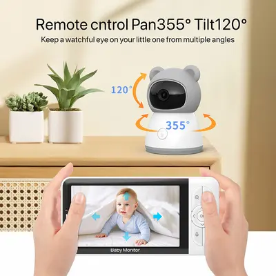 5-Inch HD Wireless Baby Monitor WiFi Night Vision Two-Way Audio