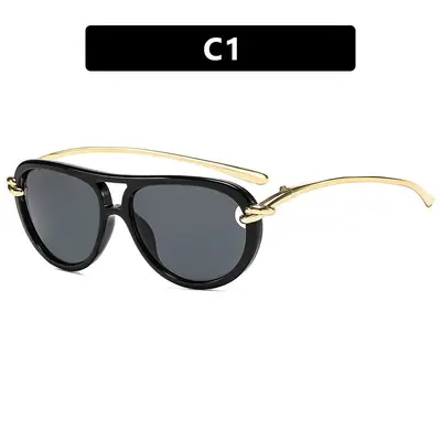 Sonnenbrille im Krötenform-Design mit doppeltem Steg - 5