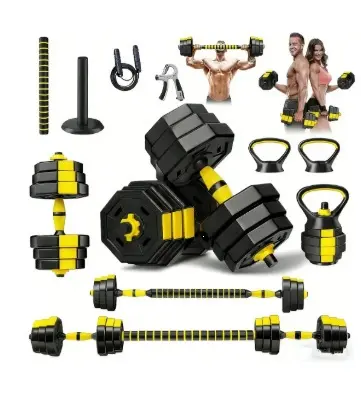 Cement dumbbell set, adjustable weight