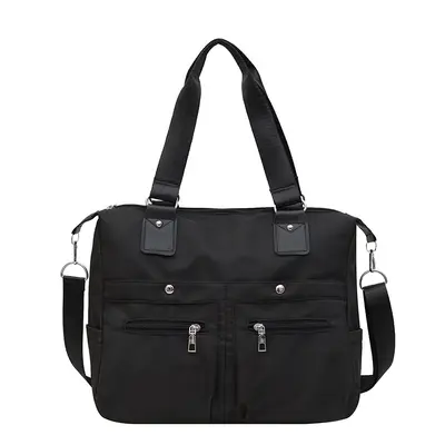 Leichte Damen-Handtasche aus Nylon mit großem Fassungsvermögen, Oxford-Stoff - 6