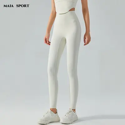 MAIA SPORT高腰瑜伽裤女夏季跑步运动紧身外穿普拉提健身服云感裤 - 8
