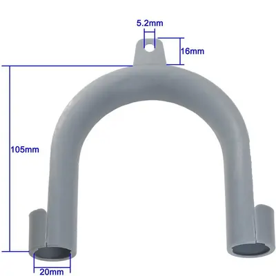 Wandhalter für Waschmaschinen-Abflussschlauch mit U-Halterung