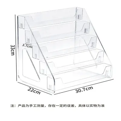 Acrylic tiered cosmetic storage rack for eyeshadow and perfume - 9