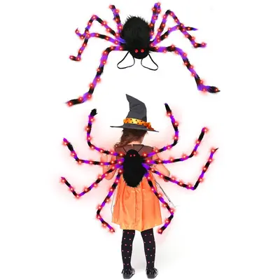 Halloween Spider Backpack with Nine LED Modes - 7