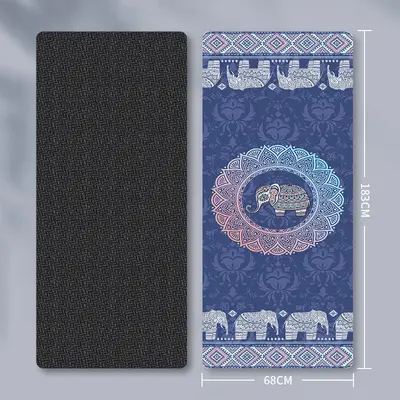 5mm Thick Suede Yoga Mat, Non-Slip, Shock-Absorbing - 11