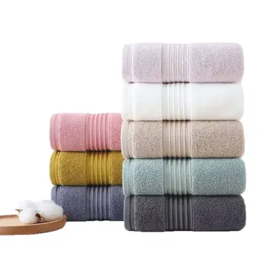 Baumwoll-Handtuch- und Badetuch-Set, 100% Baumwolle, vierteils