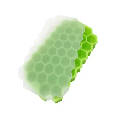 Honeycomb Ice Cube Tray 37-Grid Ice Pop Mold Silicone with Lid Household Ice Cube Mold Honeycomb Ice Maker Box Wholesale - 8