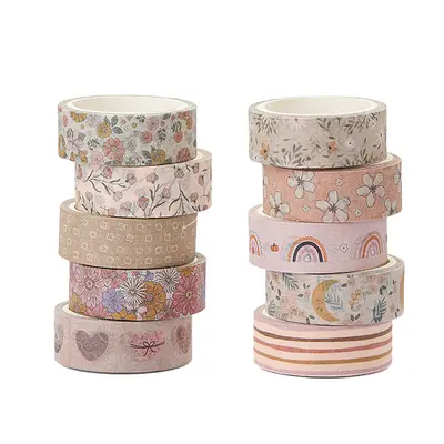 Boho Washi Tape Set, 20 Rolls, DIY Decorative - 6