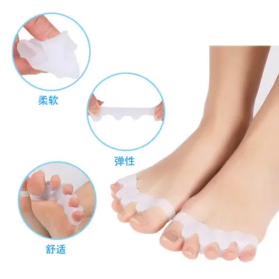 Silicone Toe Separator, Five-Finger Toe Spacer and Corrector - 4