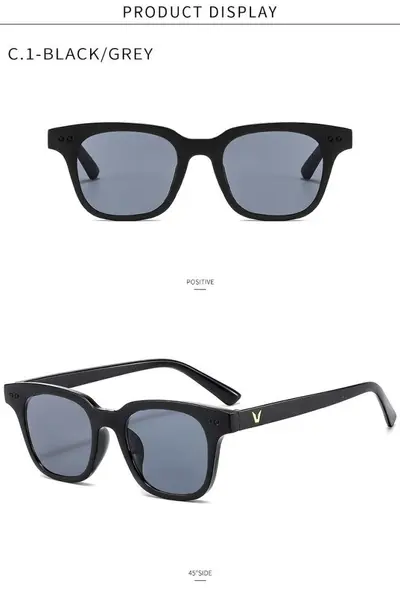 New Color Lens Fashion Sunglasses Unisex V Brand Square Small Frame Trendy Sunglasses UV Protection