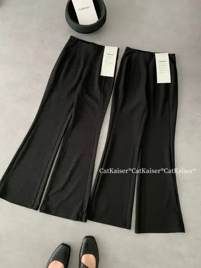 CatKaiser® Damen Po-Lift Schlaghose, High Waist, elastisch - 2