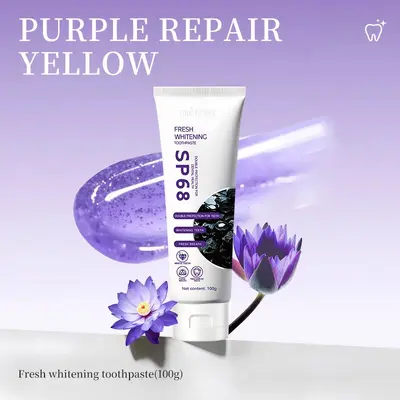 PINK FUTURE SP68 oothpaste 跨境美白牙膏校正牙色去黄清新口气