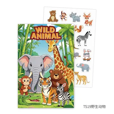 Children's Coloring and Sticker Book Set for Toddlers - 7